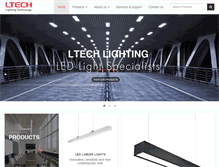 Tablet Screenshot of ltechlighting.com